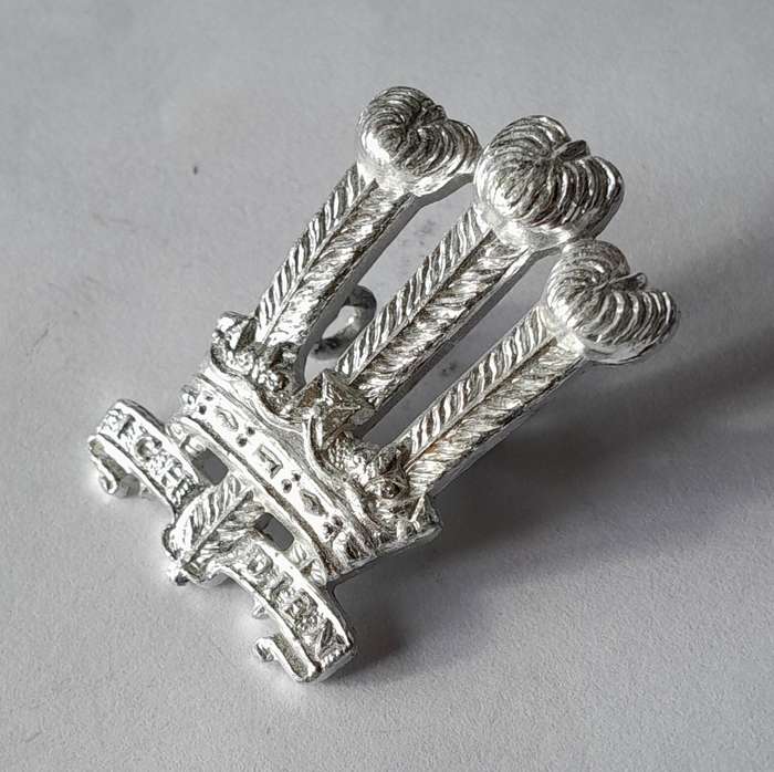 Welsh Brigade Anodised Aliminium Badge.  Lugs Intact.