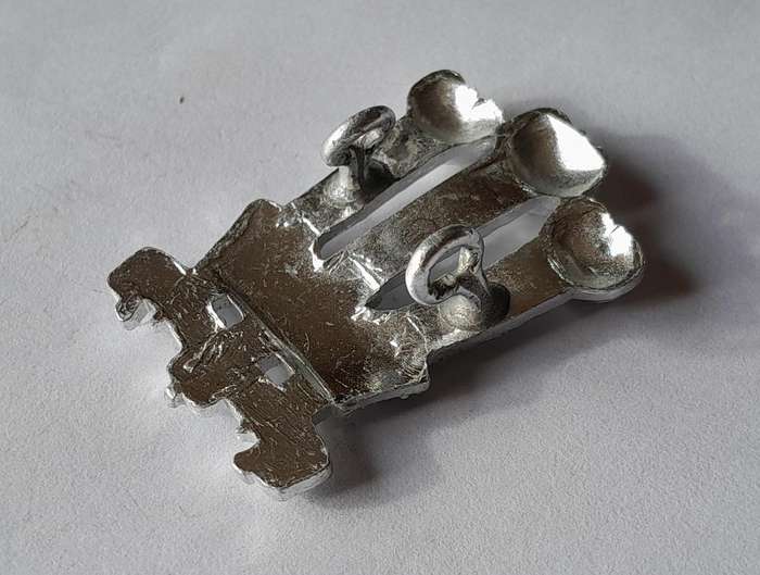 Welsh Brigade Anodised Aliminium Badge.  Lugs Intact.