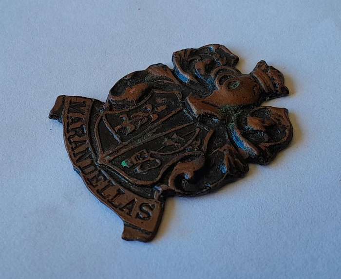 Rare Vintage Rhodesian "Marandellas" Metal Badge.