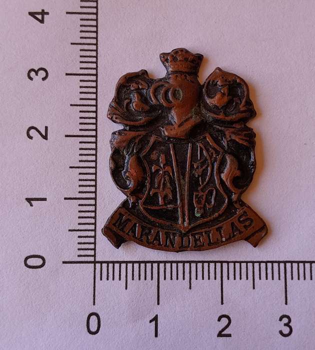 Rare Vintage Rhodesian "Marandellas" Metal Badge.