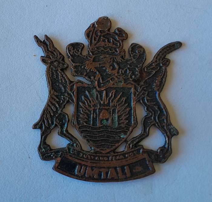 Rare Vintage Rhodesian "Umtali" Metal Badge.