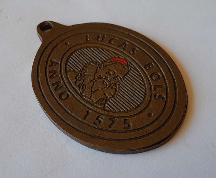 Vintage Bols Brandy Metal Tag.