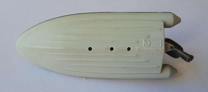 Vintage Bburago Fire Rescue RIB. Swiveling Motor.  13cm