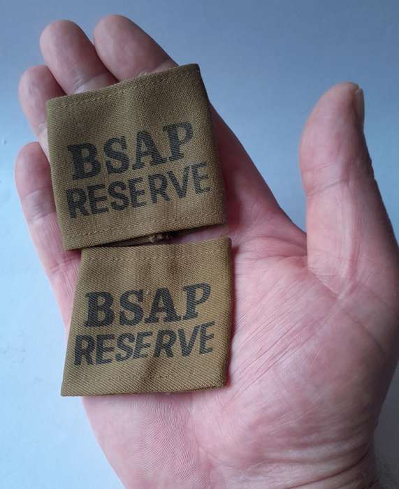 Pair Vintage Rhodesian BSAP (British South African Police) Slip-ons.