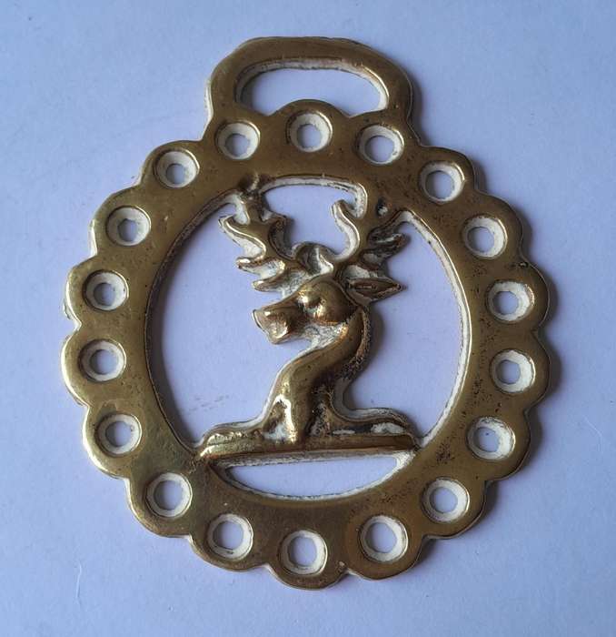 Antique Horse Brass. 9 x 8cm.