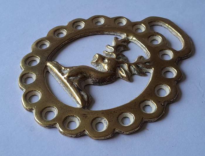 Antique Horse Brass. 9 x 8cm.
