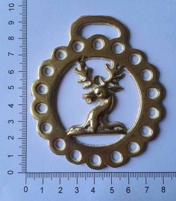 Antique Horse Brass. 9 x 8cm.
