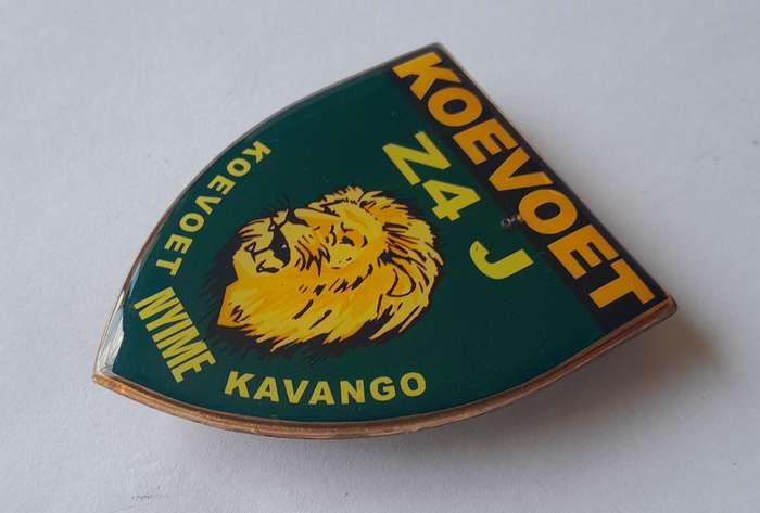 Koevoet Combat Team Zulu 4 Juliet Nyime Metal Flash.  All Pins Intact.