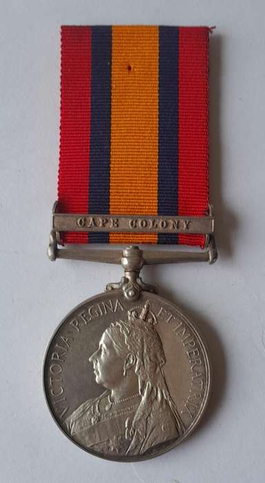 Boer War QSA Medal to 2959, Pte. W.G. Hawtry, Duke of Edinburgh's Own Volunteer Rifles.