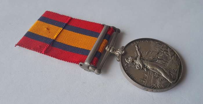 Boer War QSA Medal to 2959, Pte. W.G. Hawtry, Duke of Edinburgh's Own Volunteer Rifles.