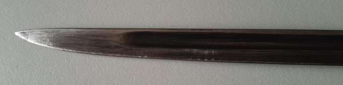 Rare WW2 Australian Orange Arsenal Pattern 1907 Bayonet With Scabbard And Frog.  Dated 1942.