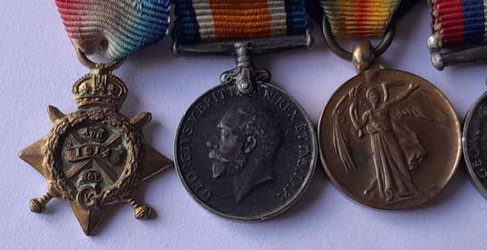 WW1-WW2 Miniature Medal Group.  5 x Medals.