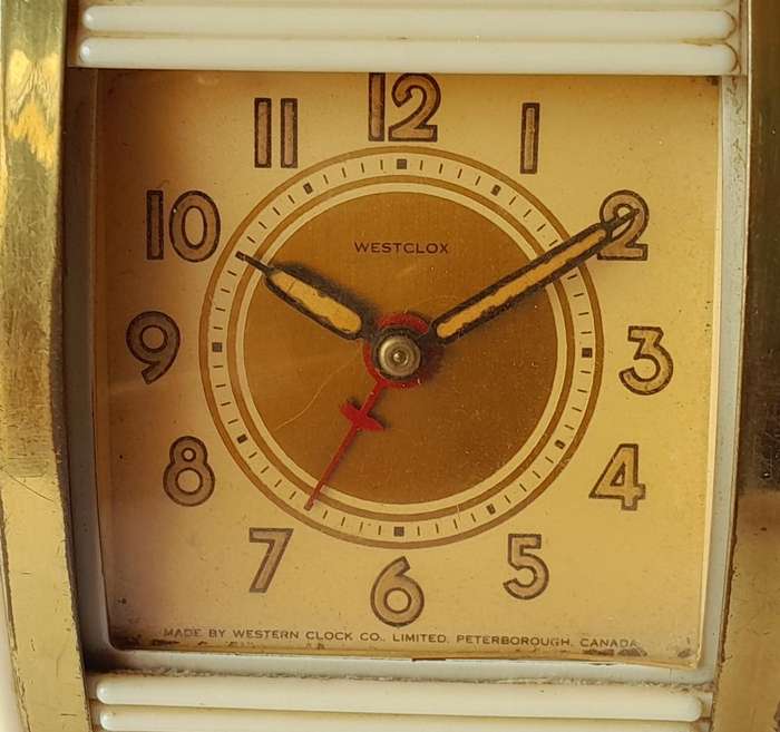 1950's Westclox Marilyn Monroe Bakelite Travel Alarm Clock