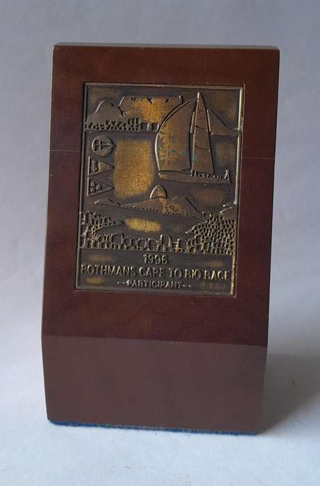 1996 Rothmans Cape To Rio Yacht Race Participant Trophy.