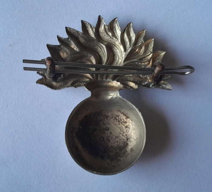 WW1 Grenadiers Guard Helmet Badge.  Lugs Intact.