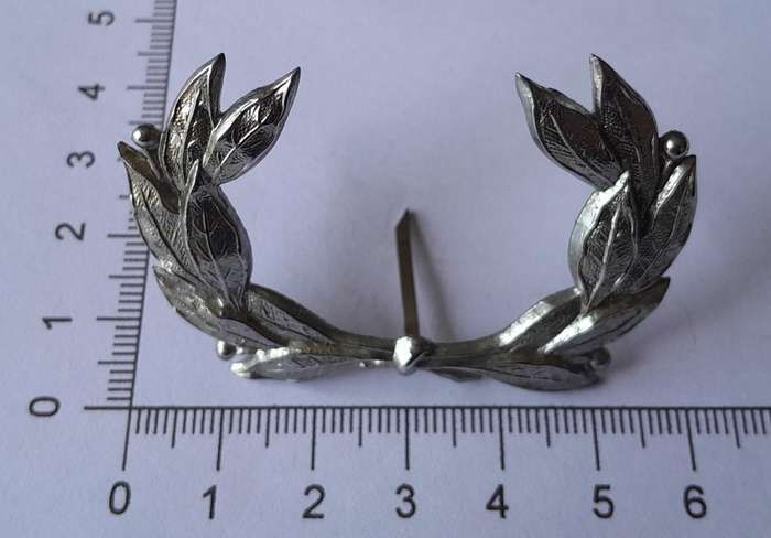 Military Wreath Cap Badge.  Clasp Intact.