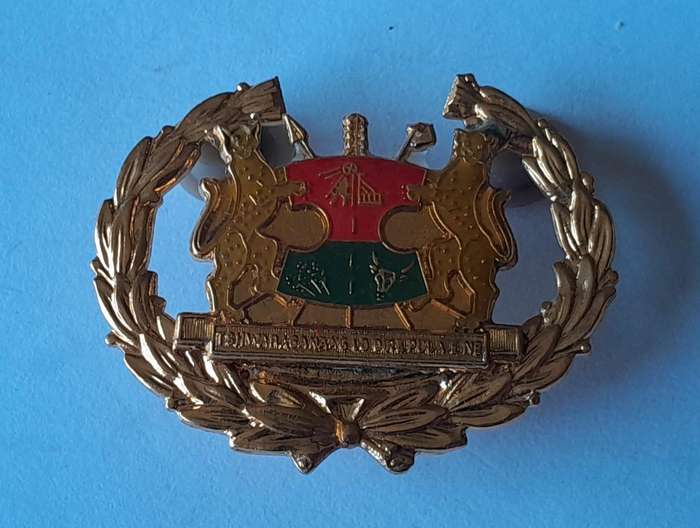 Vintage Bophuthatswana Army Warrant Officer Rank Badge.  Pins Intact.
