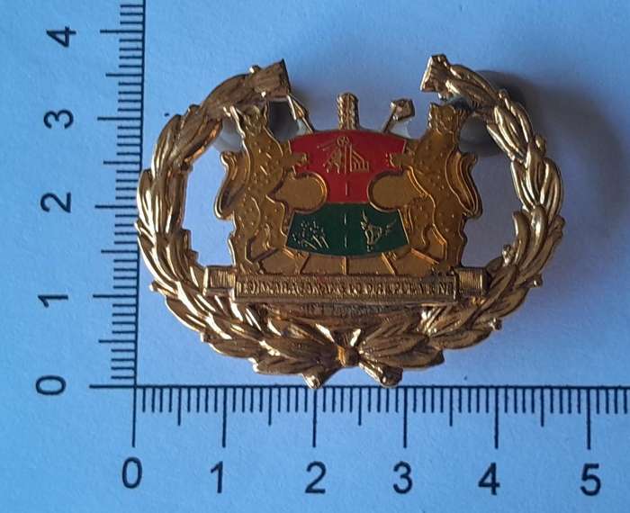 Vintage Bophuthatswana Army Warrant Officer Rank Badge.  Pins Intact.