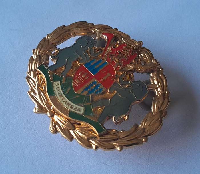SA Homelands Kangwane Police Warrant Officer Badge.  Pins Intact.