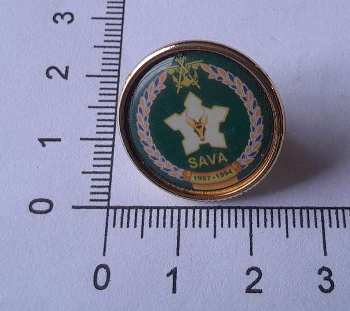 SA Veterans Association 1957-1994 Lapel Badge.  Pin Intact.