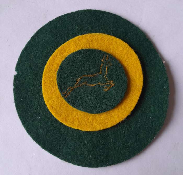 Rare Vintage Springbok Roundel Cloth Badge
