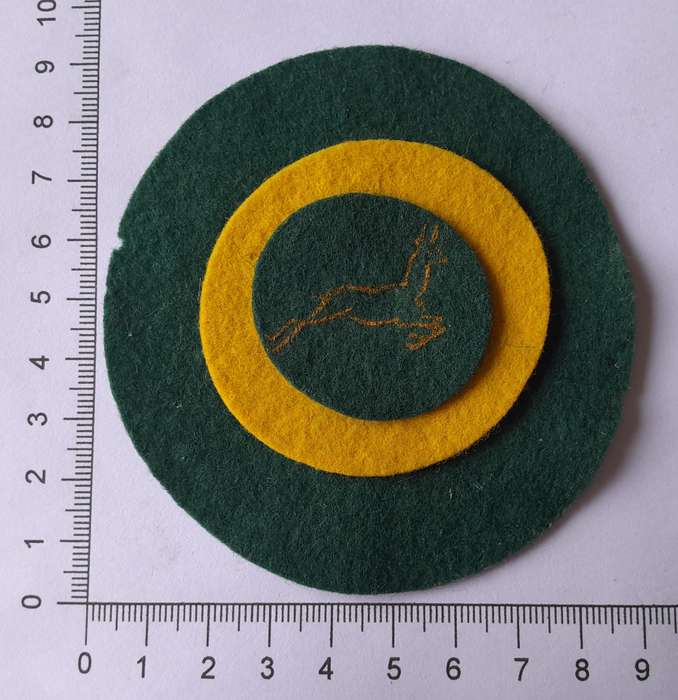 Rare Vintage Springbok Roundel Cloth Badge
