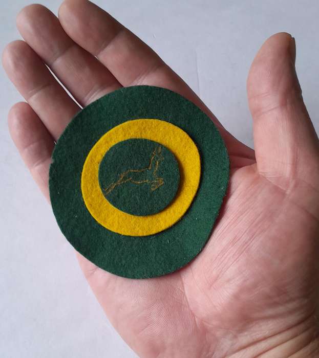 Rare Vintage Springbok Roundel Cloth Badge