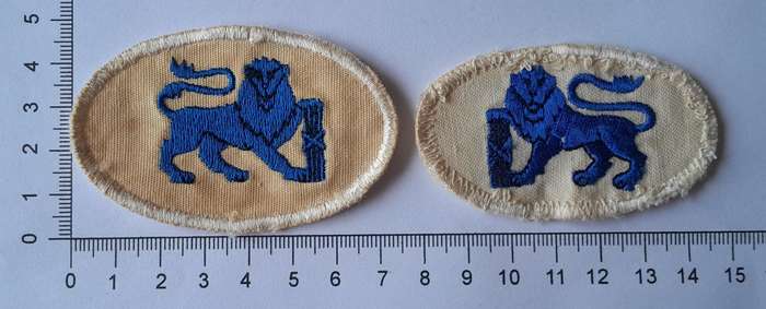 Pair SADF Navy Chief Petty Officer Rank Badges.