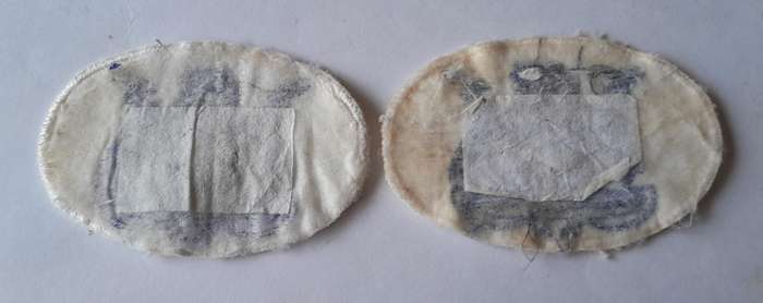 Pair SADF Navy Warrant Officer Rank Badges.