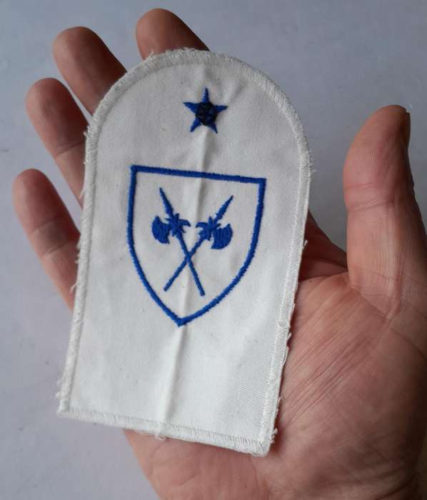 SADF Navy Security & Protection Large Mustering Badge.