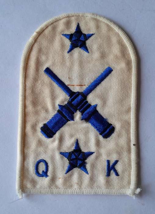 SADF Navy Quarters Armourer Gunner Large Mustering Badge.