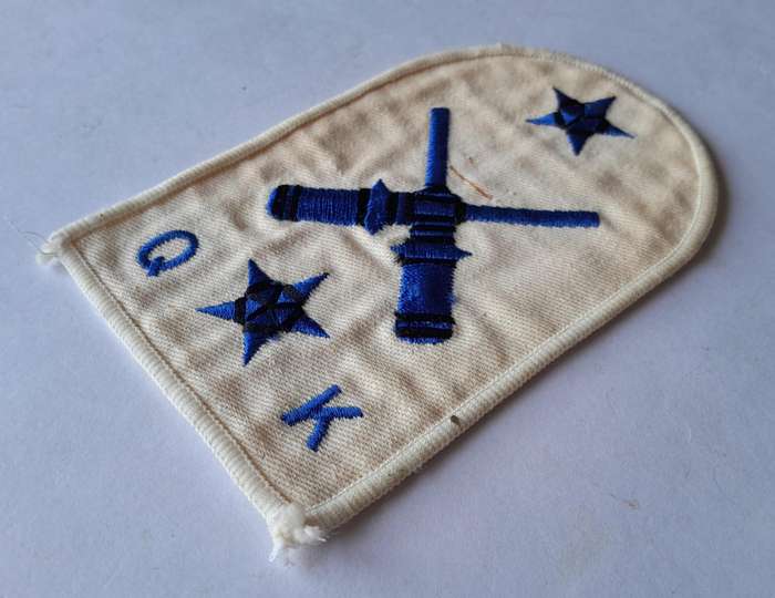 SADF Navy Quarters Armourer Gunner Large Mustering Badge.