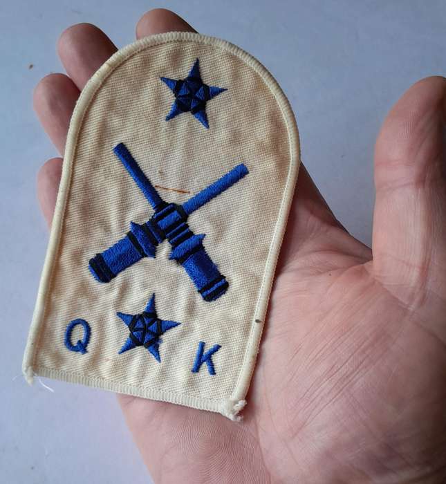 SADF Navy Quarters Armourer Gunner Large Mustering Badge.