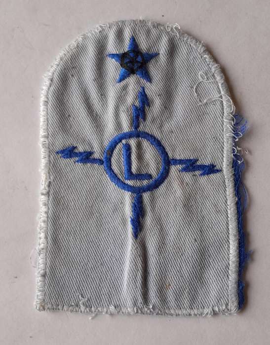 SADF Navy Electrical Fitter Large Mustering Badge.