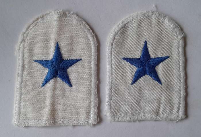 Pair SADF Navy Able Seaman Badges.