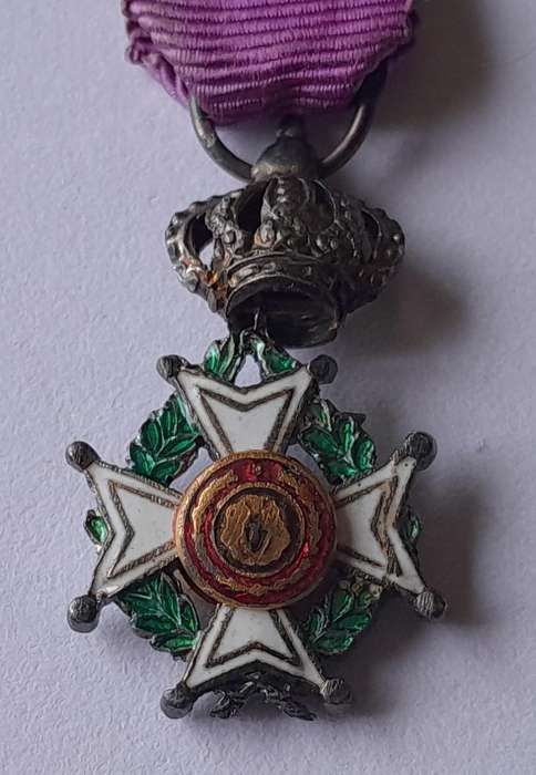 Belgium "Order of Leopold" Knight's Cross Miniature Medal.