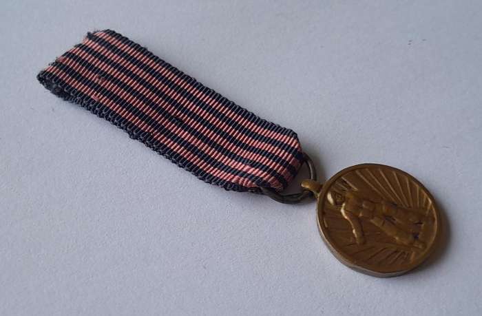 WW2 Belgium  1940 -1945  Volunteers Miniature Medal (Dated Version).