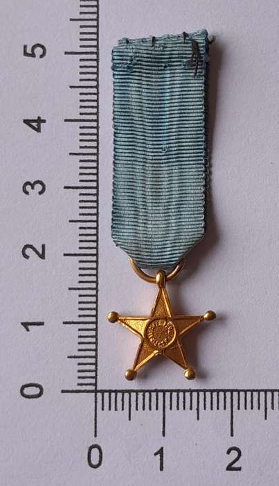 Belgium Congo Service Star Miniature Medal.