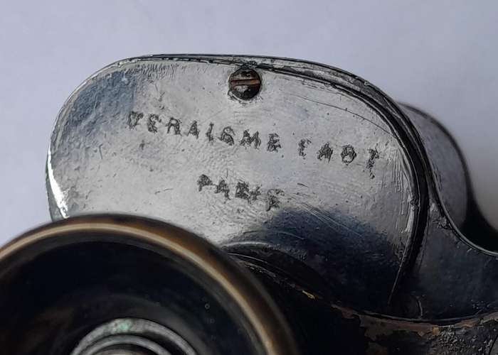 WW2 Pair French Deraisme Fabi Lonrop Roof-Prism Binoculars With Leather Case.