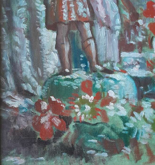 SA Artist Robert Melvin Simmers (1907-1991) Oil Painting.  Gilt Framed.  55 x 44cm.