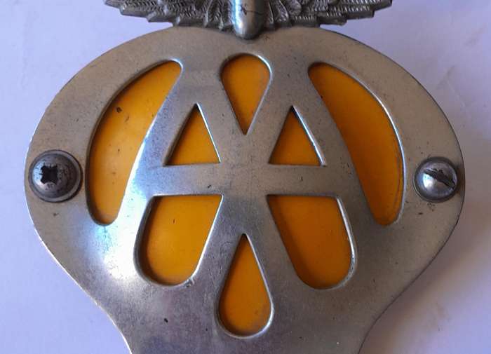 Original AA "Suid-Afrika" Car Badge.  No. L64157.