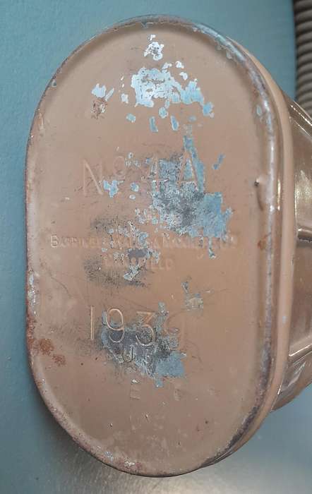 WW2 Barringer, Wallis & Manners Gas Mask With Original Bag And Anti-Dimming Compound.  Dated 1939.