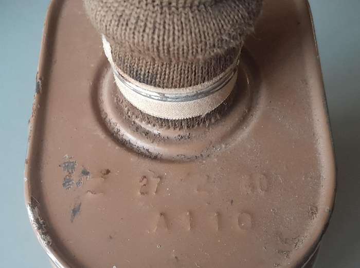 WW2 Barringer, Wallis & Manners Gas Mask With Original Bag And Anti-Dimming Compound.  Dated 1939.