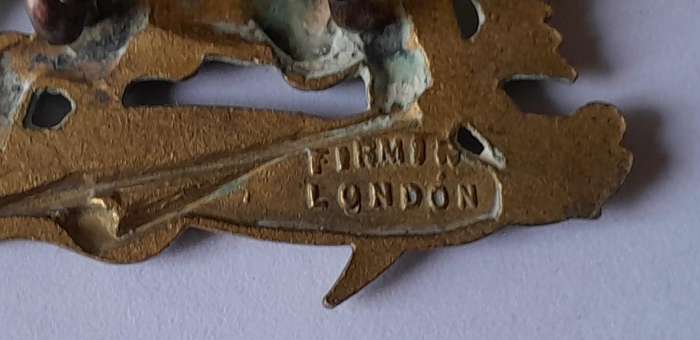 Rhodesian BSAP (British South African Police) Helmet Badge. Firmin, London.