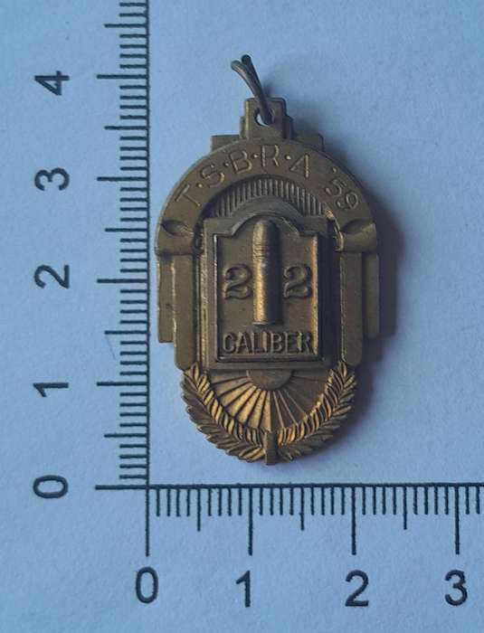 1959 T.S.B.R.A. 22 Caliber Shooting Medal.