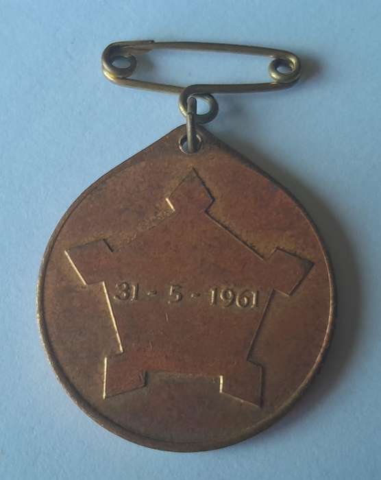 Set of 2 SA Medallions.  1961 Republic & 10 Years "Growth" (1971).