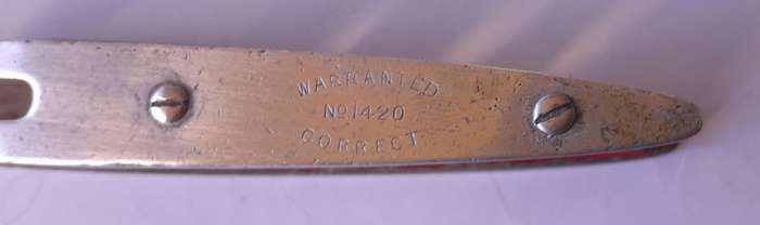 Vintage J.Rabone & Sons No.1420 Aluminium Torpedo Spirit Level.