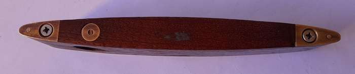 Vintage  J. Rabone & Sons No.1625 Brass & Walnut Torpedo Spirit Level. Rare Size.