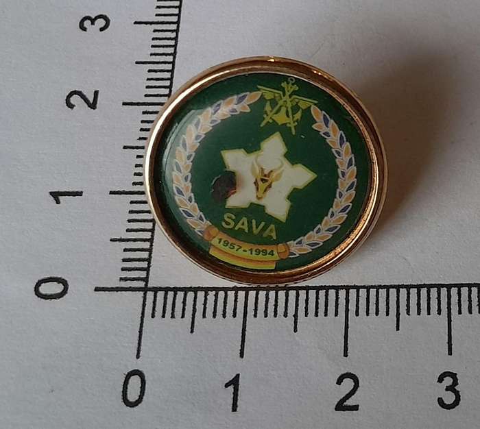 SA Veterans Association 1957 - 1994 Lapel Badge.