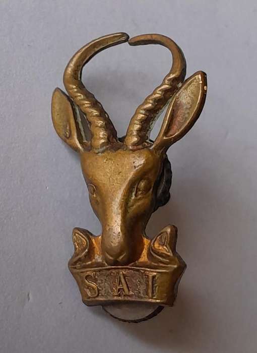 SADF Infantry Collar Badge.  Screw Lugs Intact.